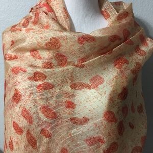 Hand made silk batik scarf